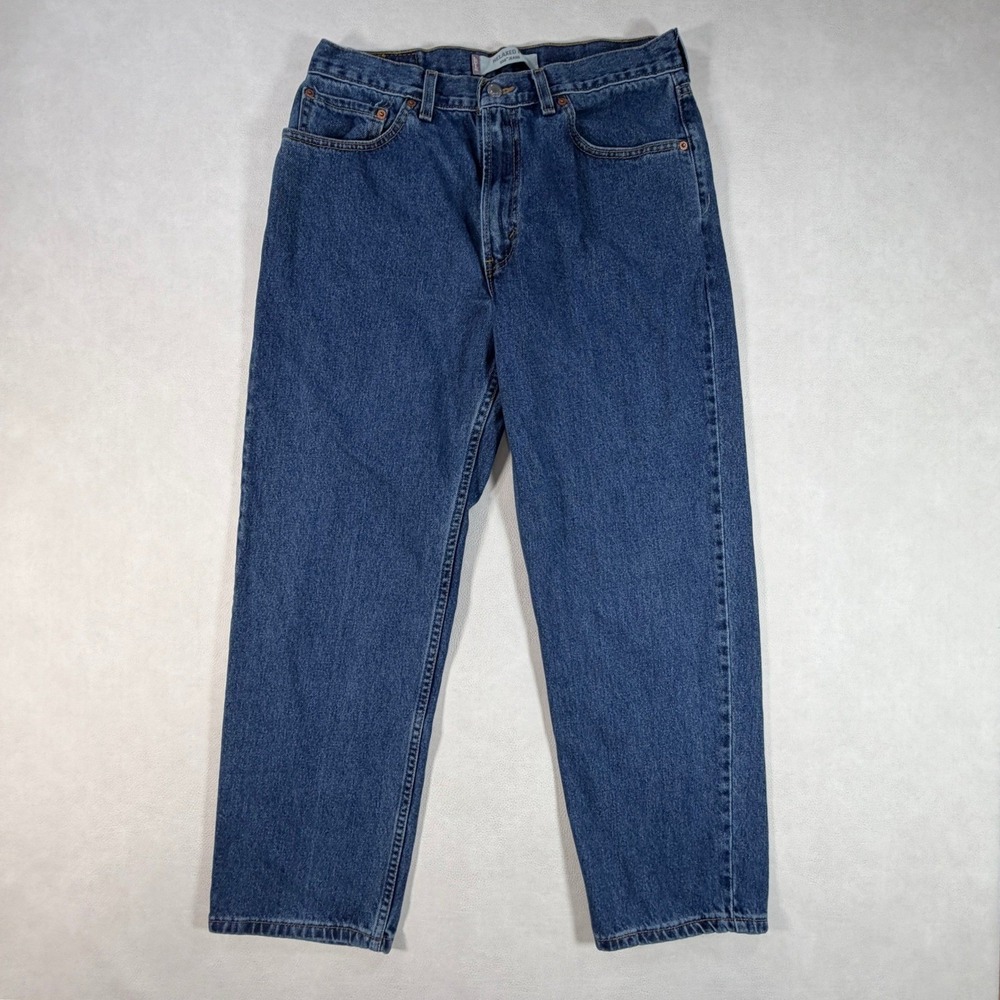 Vintage Levis 550 Relaxed Fit Jeans Mens 34x30 Fits 32 Blue Denim Tapered Retro - Picture 2 of 10